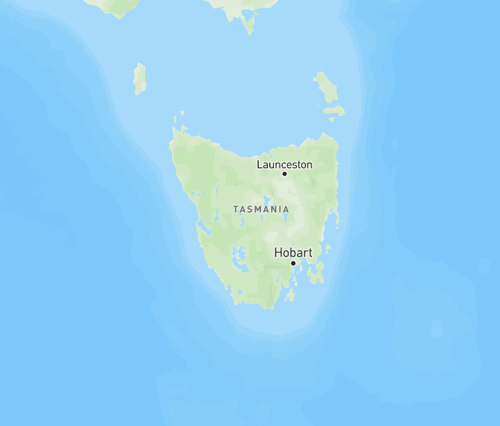 Map of Tasmania