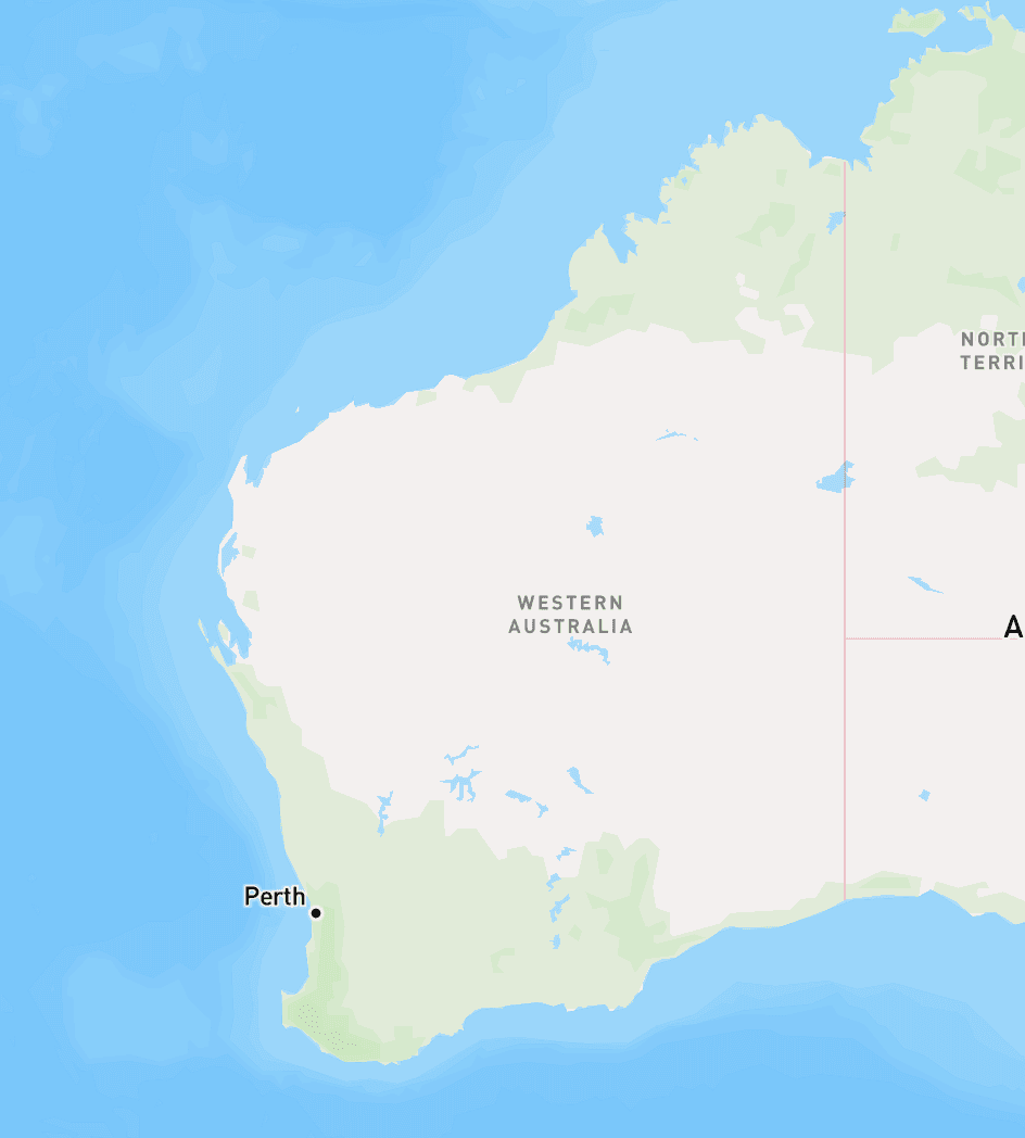 Map of Western Australia