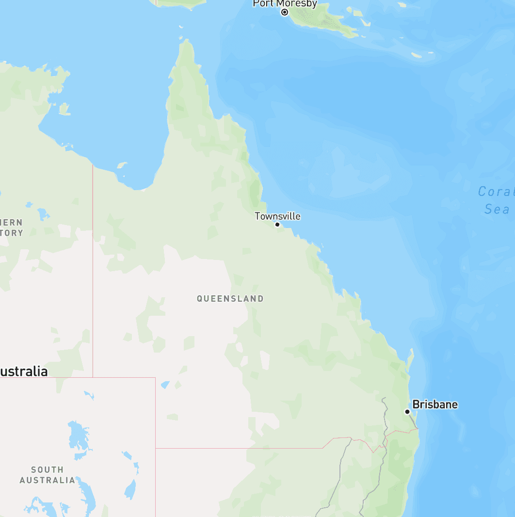 Map of Queensland